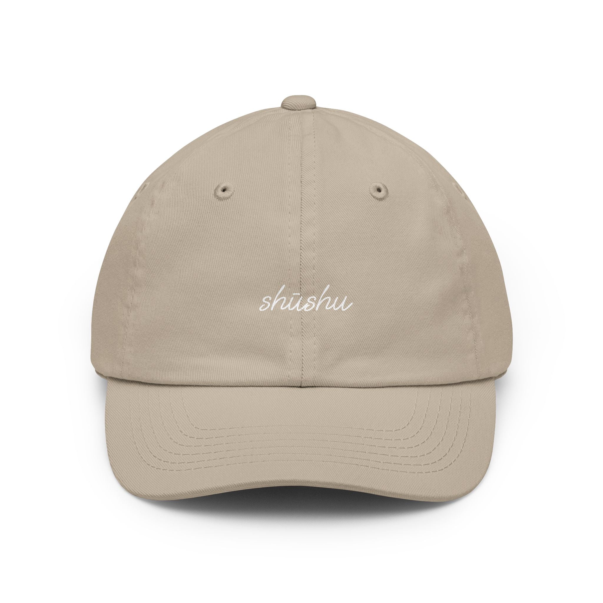 Shūshu Dad Hat —  Embroidered Cotton Cap