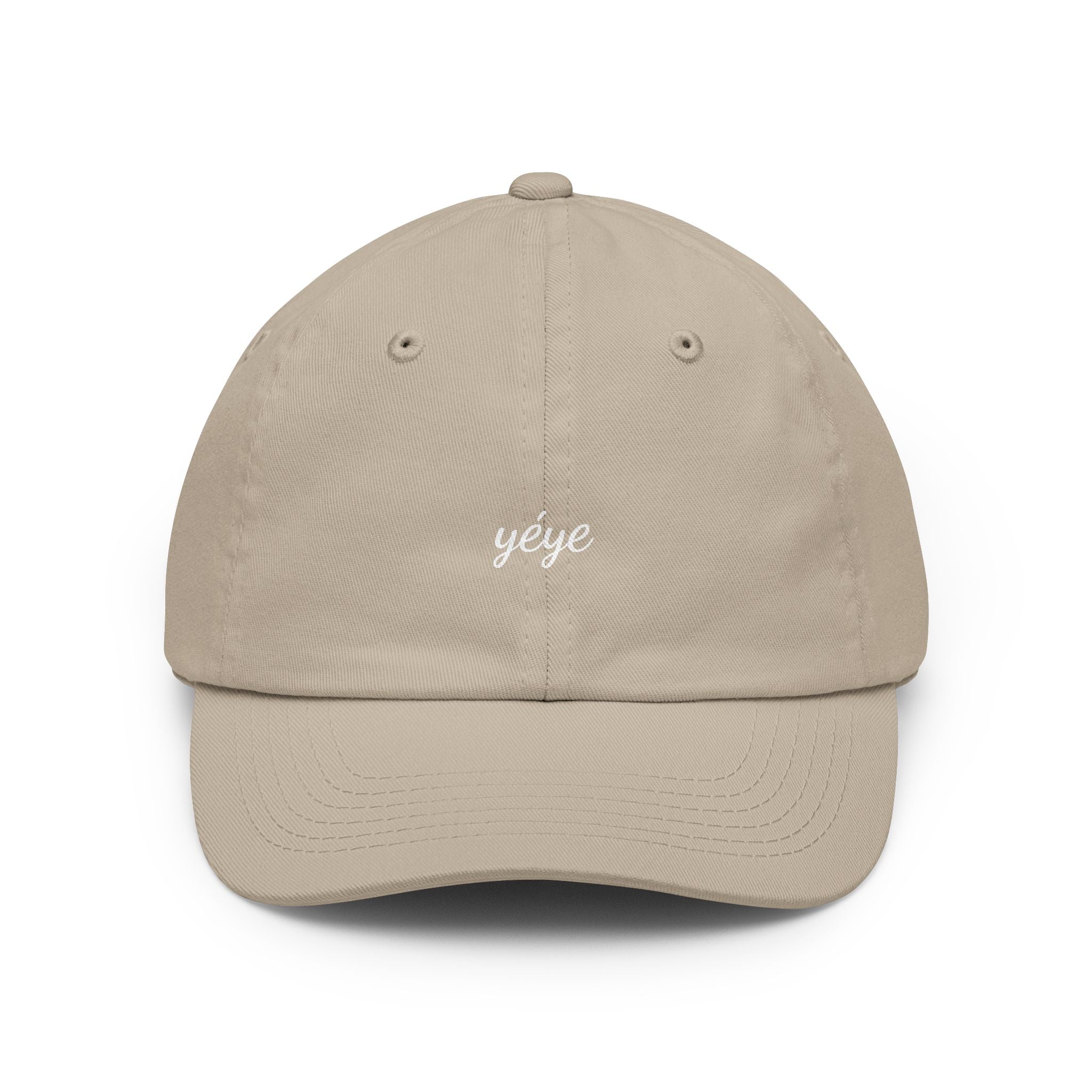Yéye Dad Hat —  Embroidered Cotton Cap