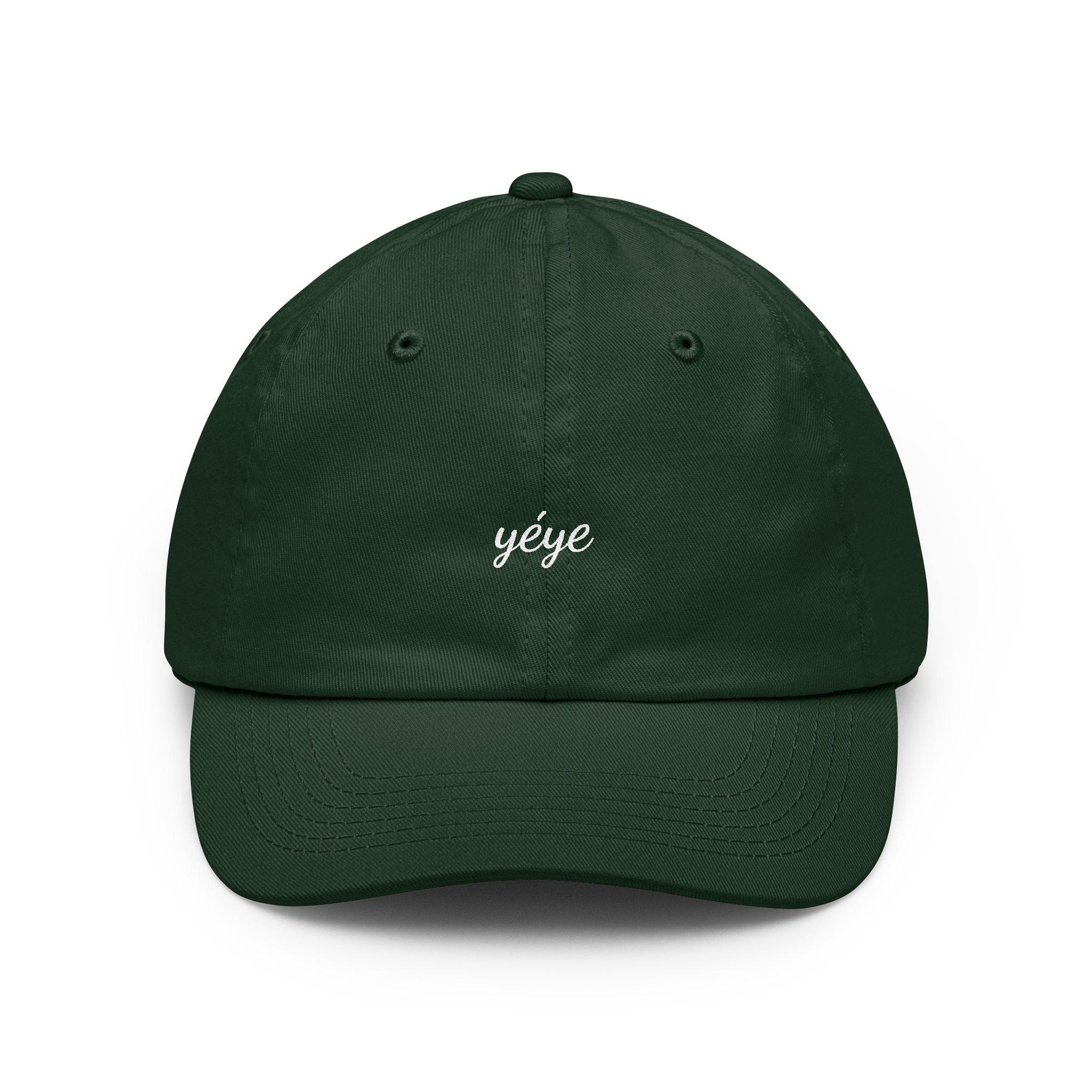Yéye Dad Hat —  Embroidered Cotton Cap